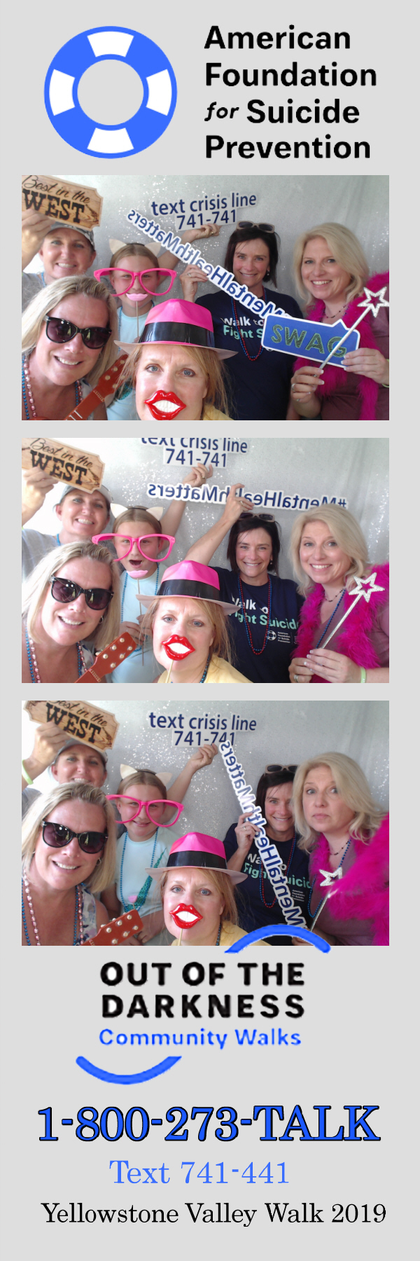 Out of the Darkness Walk 2019 | View more photos from the event at gallery.photoboothbillings.com/u/PhotoBoothBillings/Out-of-the-Darkness-Walk-2019